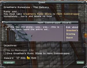 Greathen's Runestone - The Delivery (Alsius) Quest Screenshot.jpg